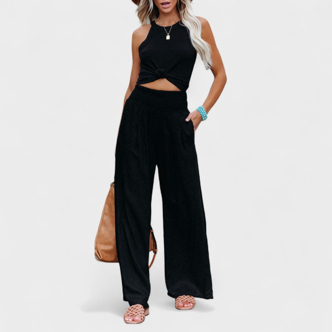 Susana™ | Pantalones Amplios de Algodón y Lino