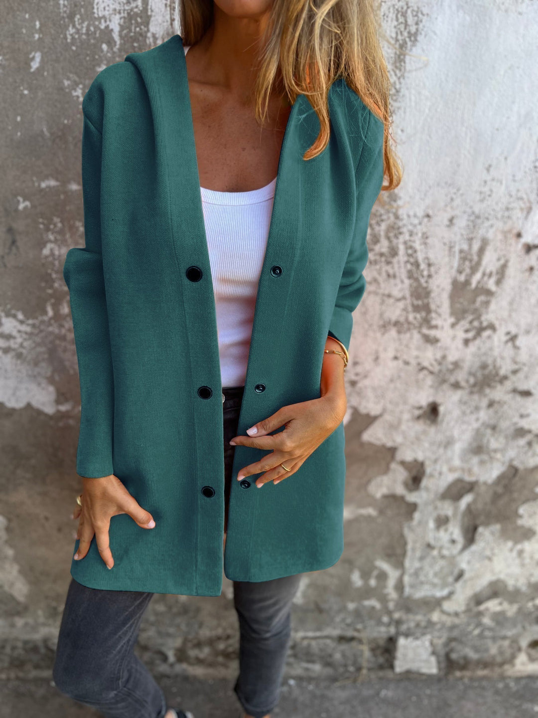 Fernanda™ | Chaqueta con Capucha Elegante