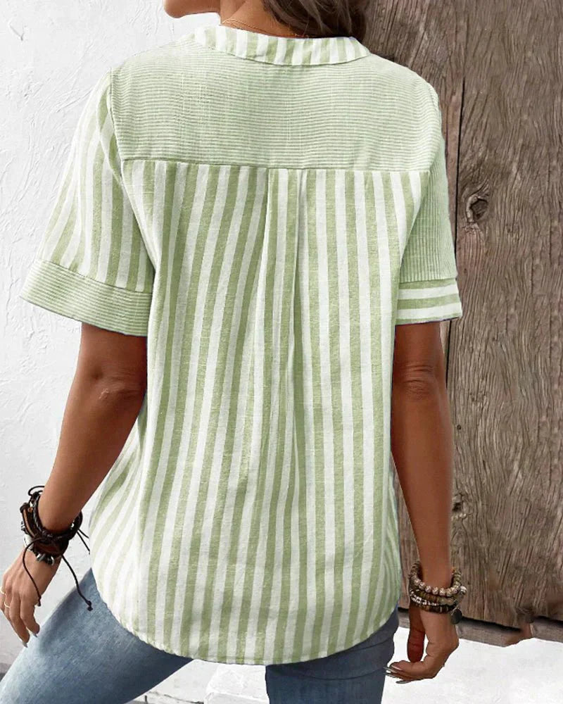Marta™ | Blusa Rayada Suave