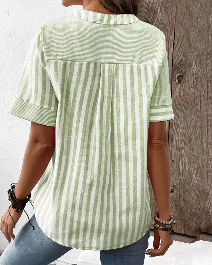 Marta™ | Blusa Rayada Suave