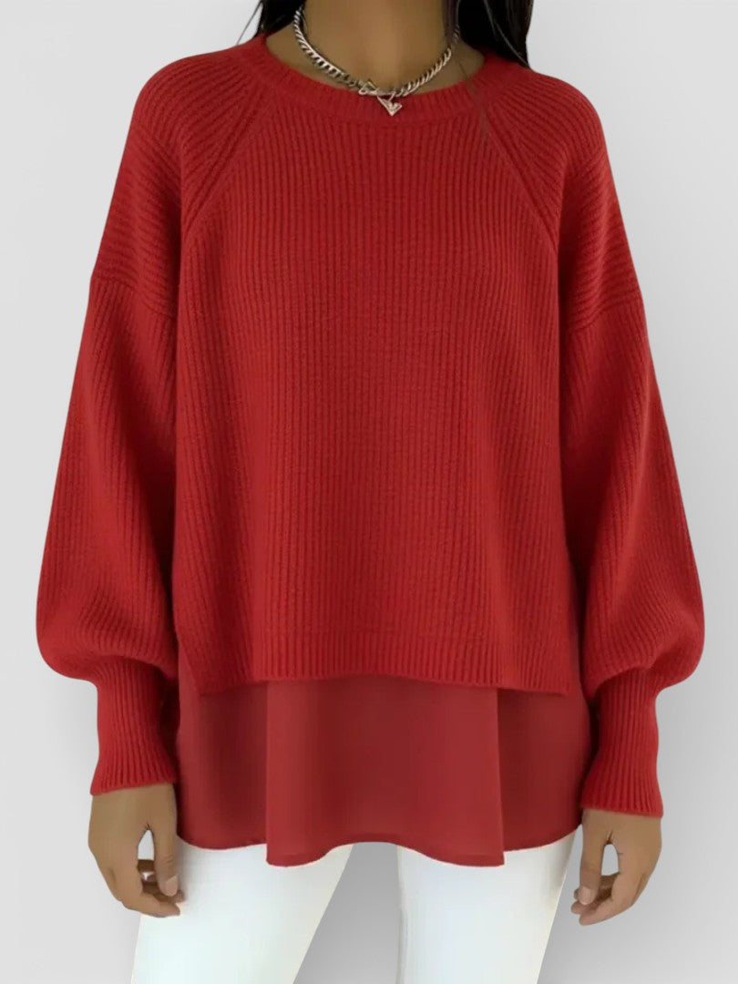 Adela™ | Jersey de punto efecto capas