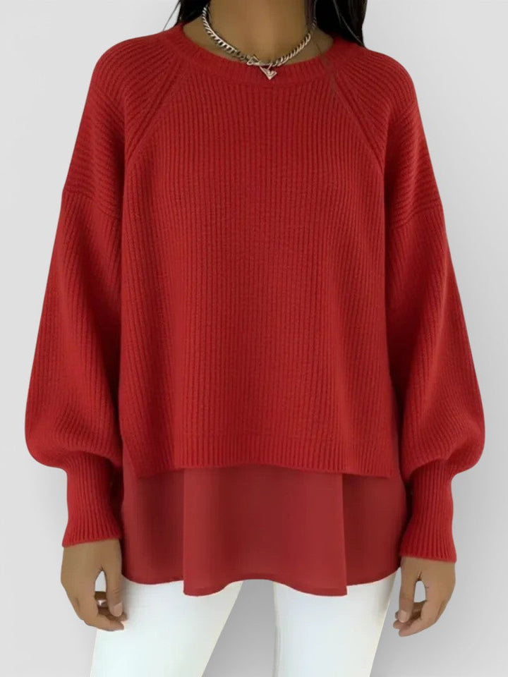 Adela™ | Jersey de punto efecto capas