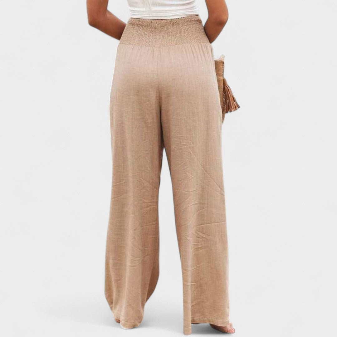 Susana™ | Pantalones Amplios de Algodón y Lino