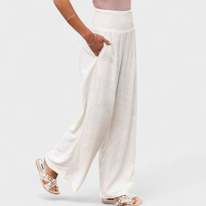 Susana™ | Pantalones Amplios de Algodón y Lino