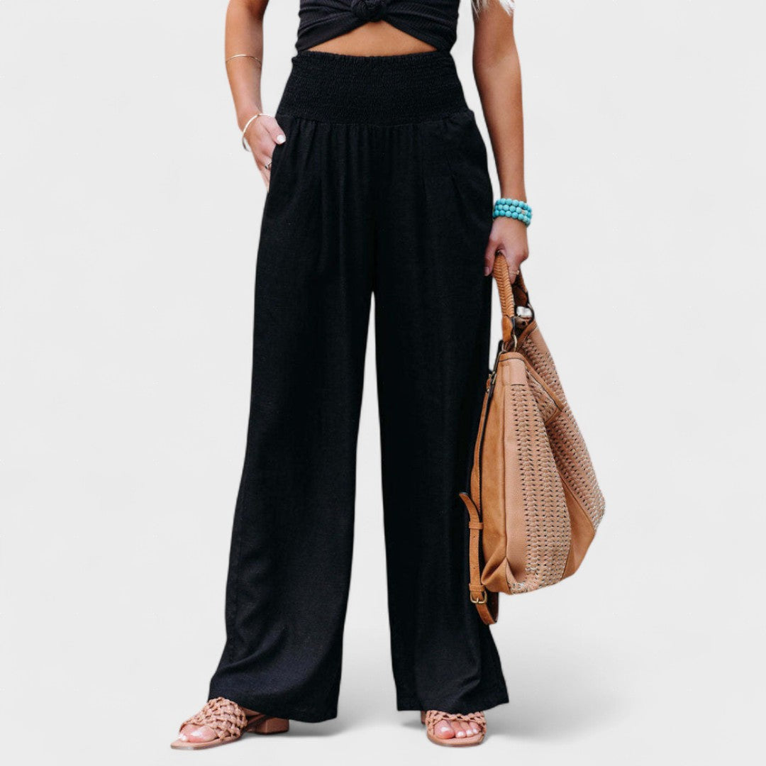 Susana™ | Pantalones Amplios de Algodón y Lino