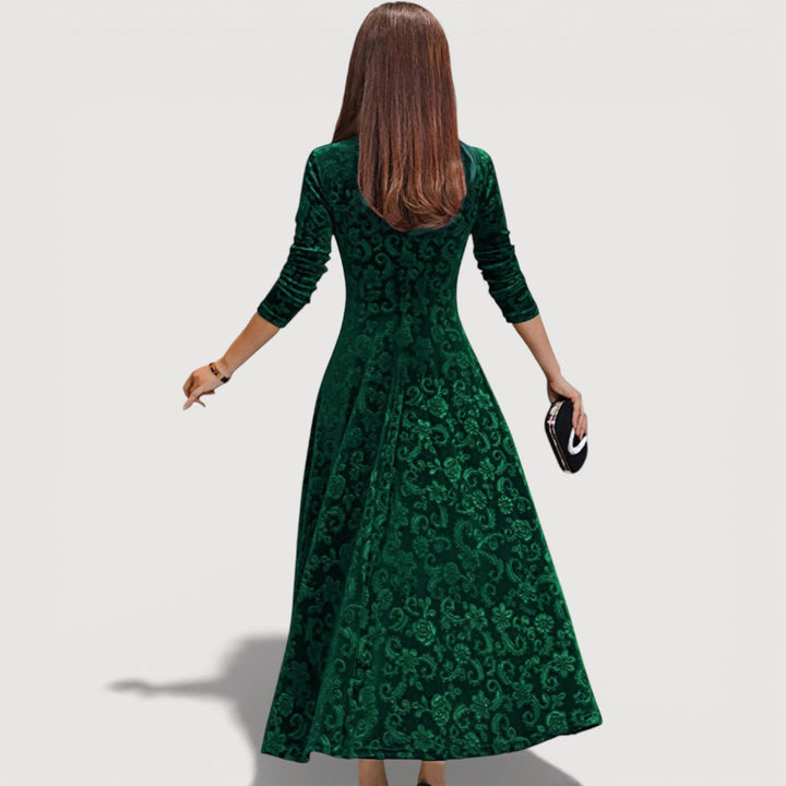 JILLIAN – VESTIDO DE VELVET ELEGANTE