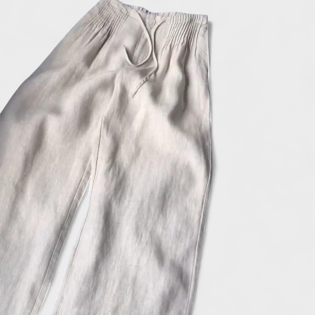 Ángeles™ | Pantalón amplio de algodón y lino