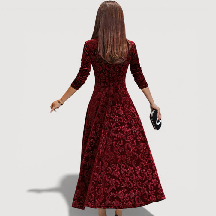 JILLIAN – VESTIDO DE VELVET ELEGANTE