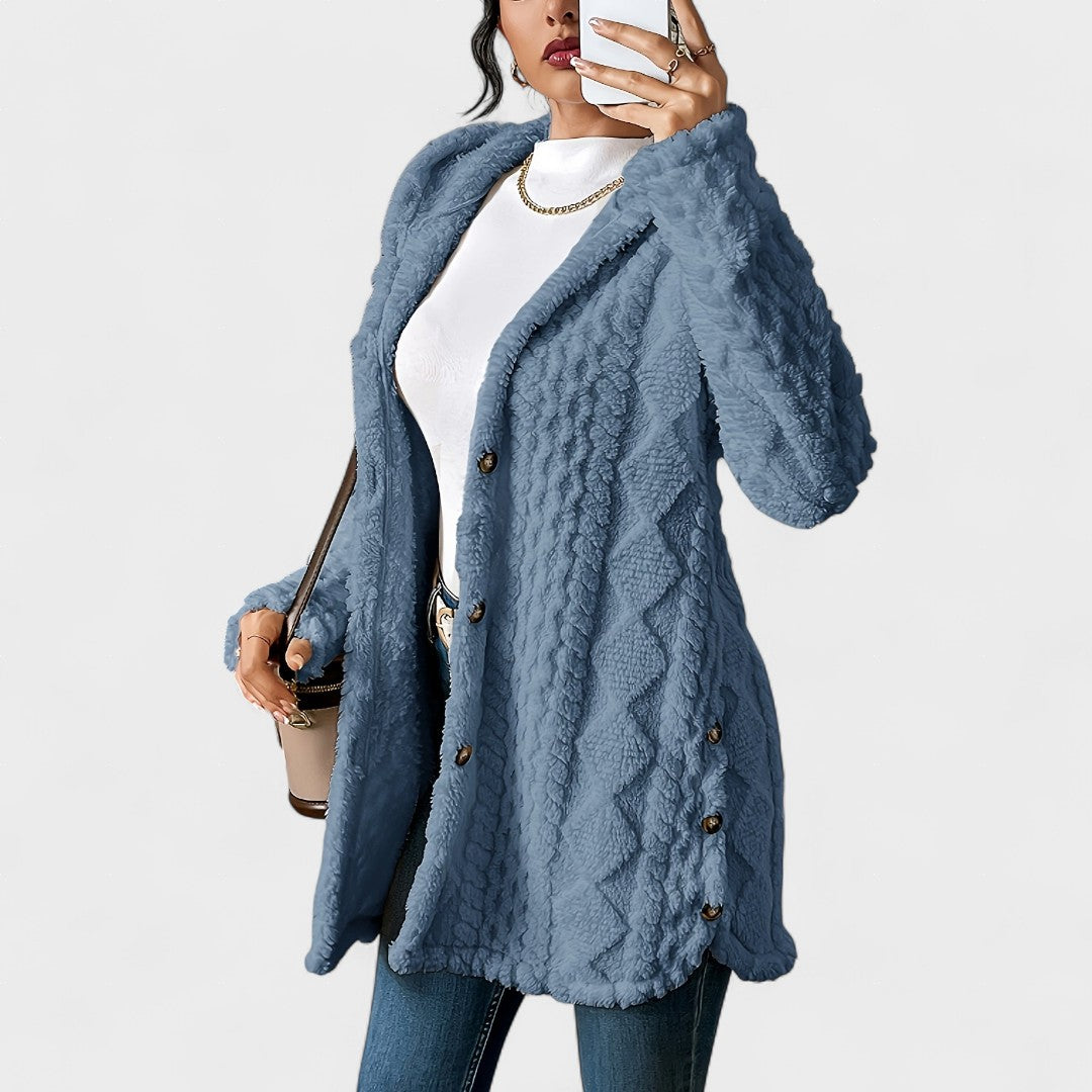 Amalia™ | Cárdigan acogedor con capucha