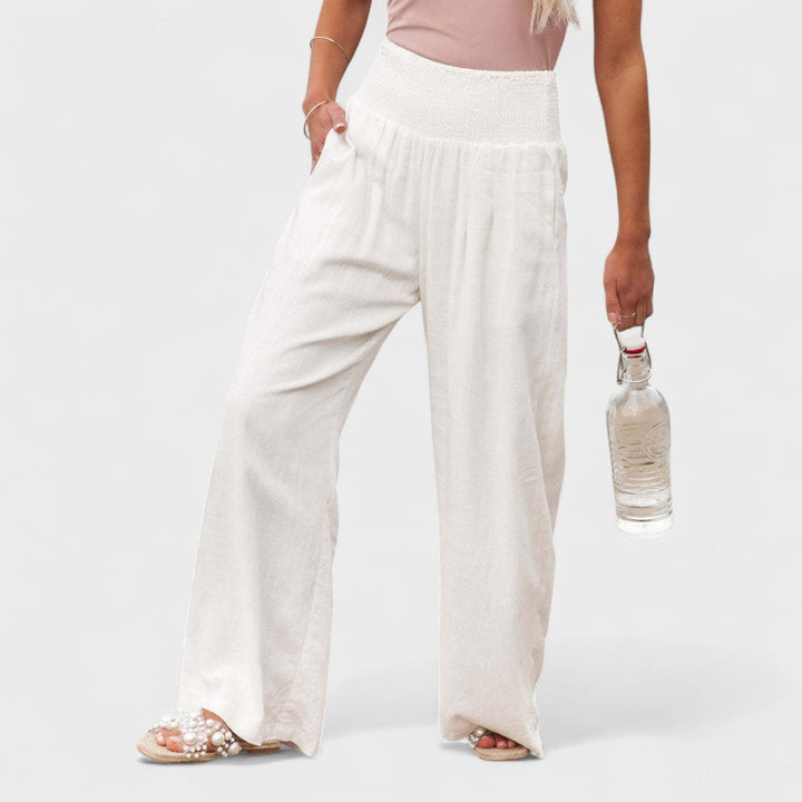 Susana™ | Pantalones Amplios de Algodón y Lino