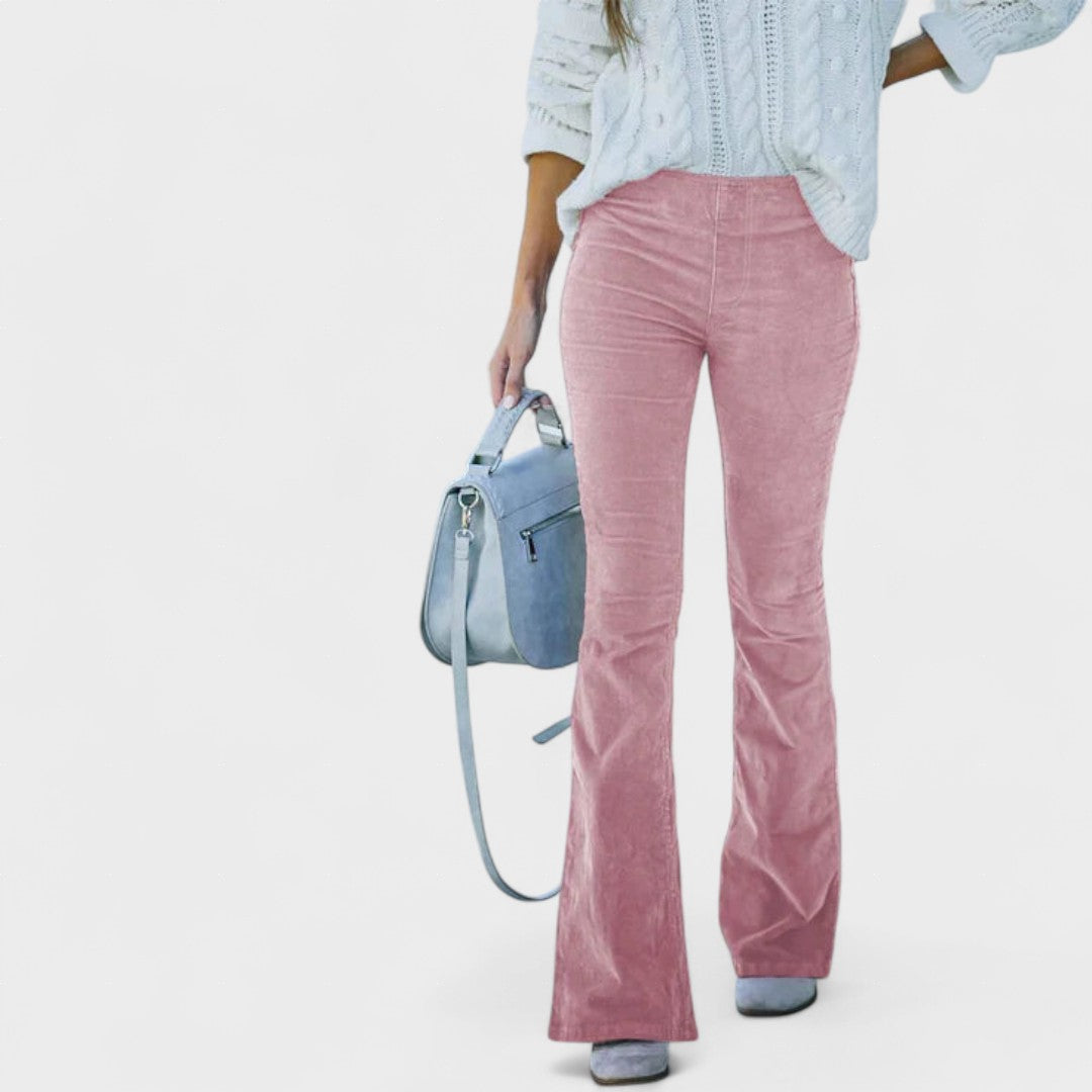 Adriana™ | Pantalones de pana acampanados