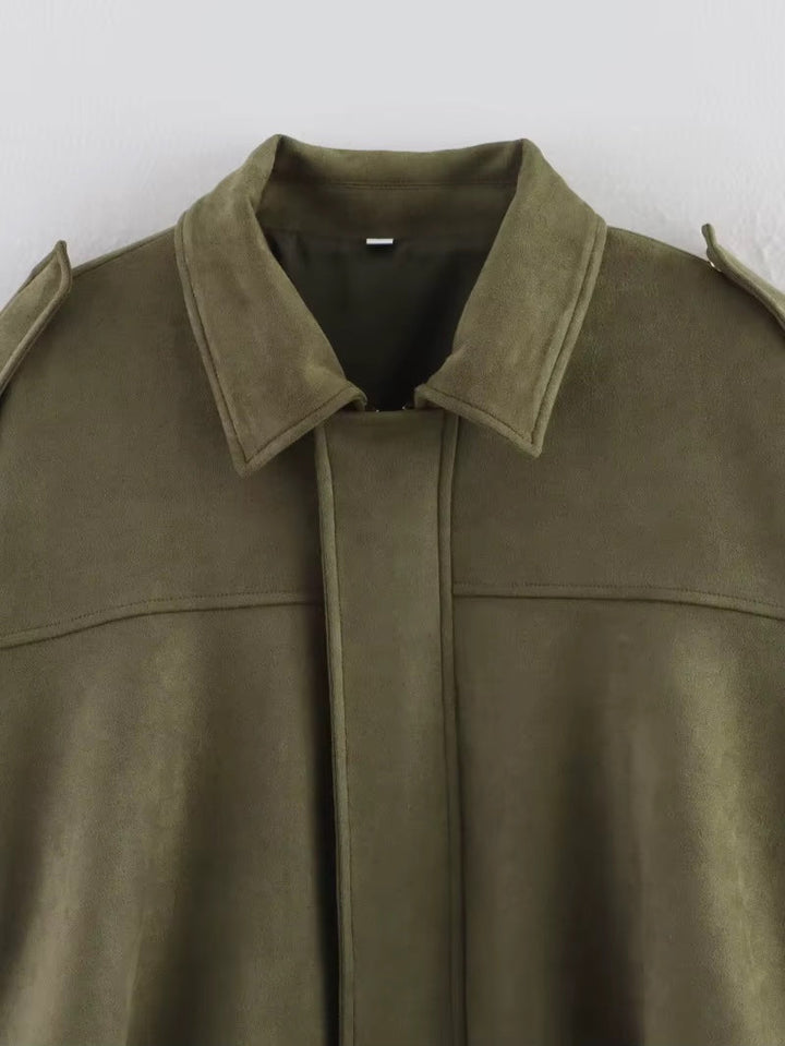 Calvera | Bomber Suede Efecto Premium