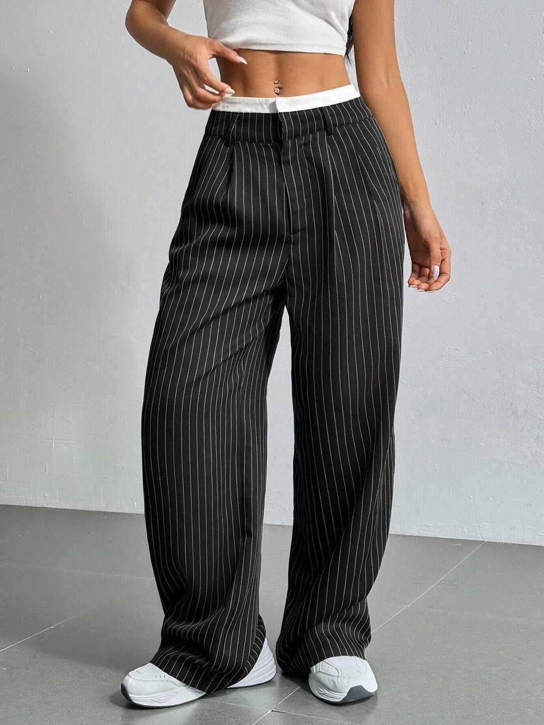 Talia™ | Pantalones de Cintura Alta y Pierna Ancha