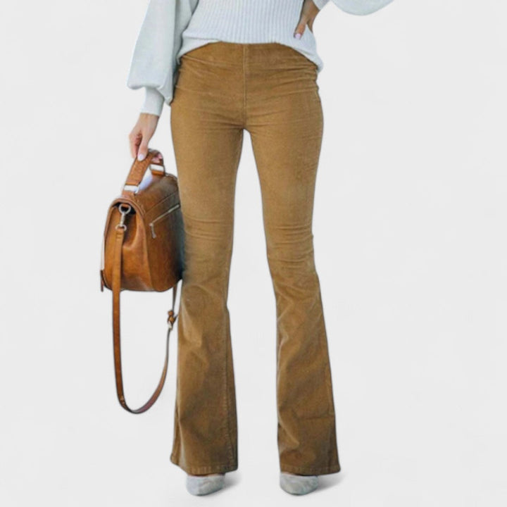 Adriana™ | Pantalones de pana acampanados