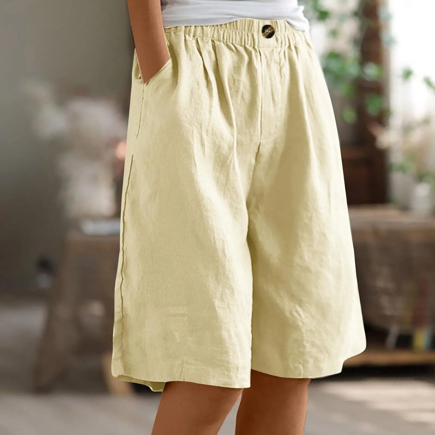 Sara™ | Pantalones Cortos Casual de Corte Ancho