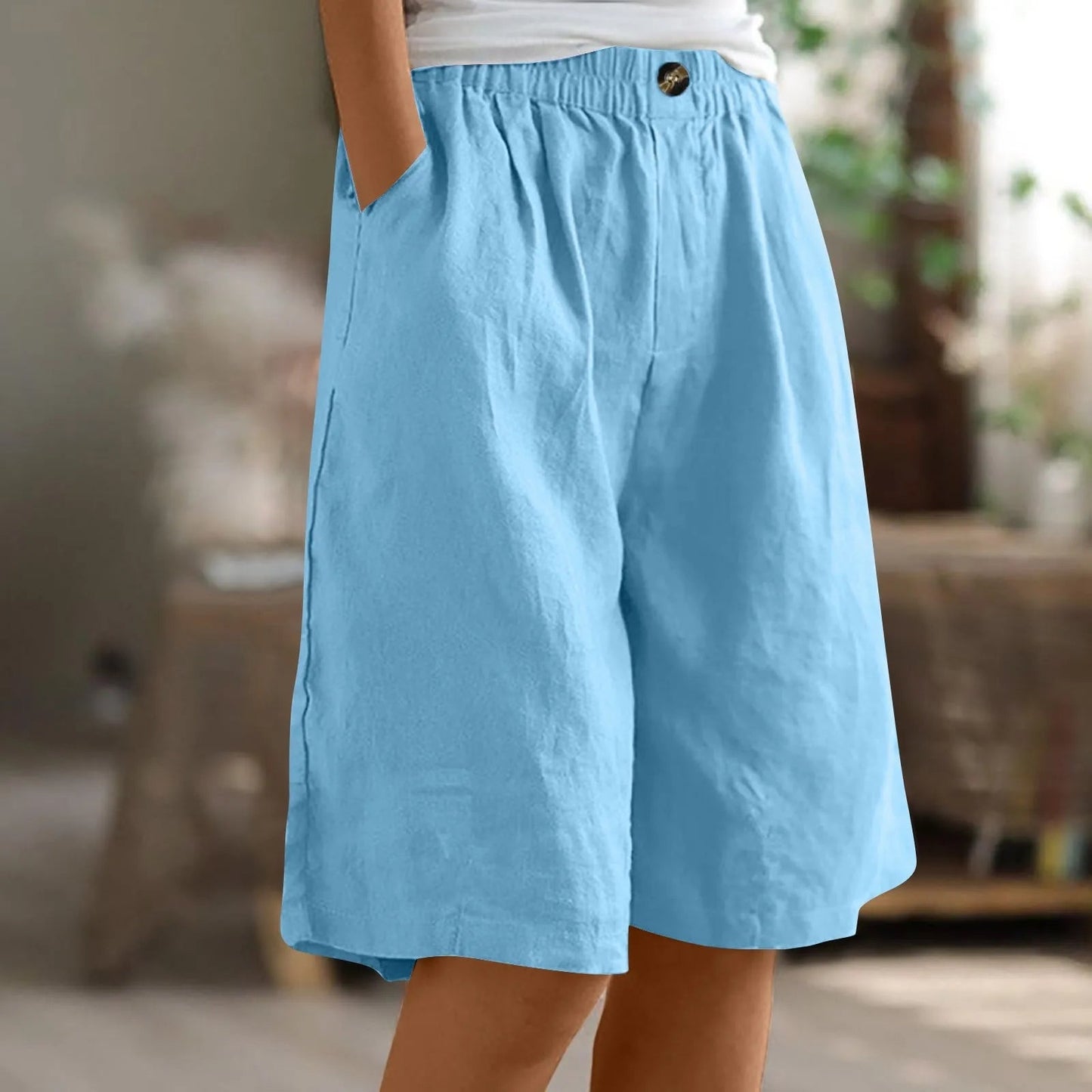 Sara™ | Pantalones Cortos Casual de Corte Ancho
