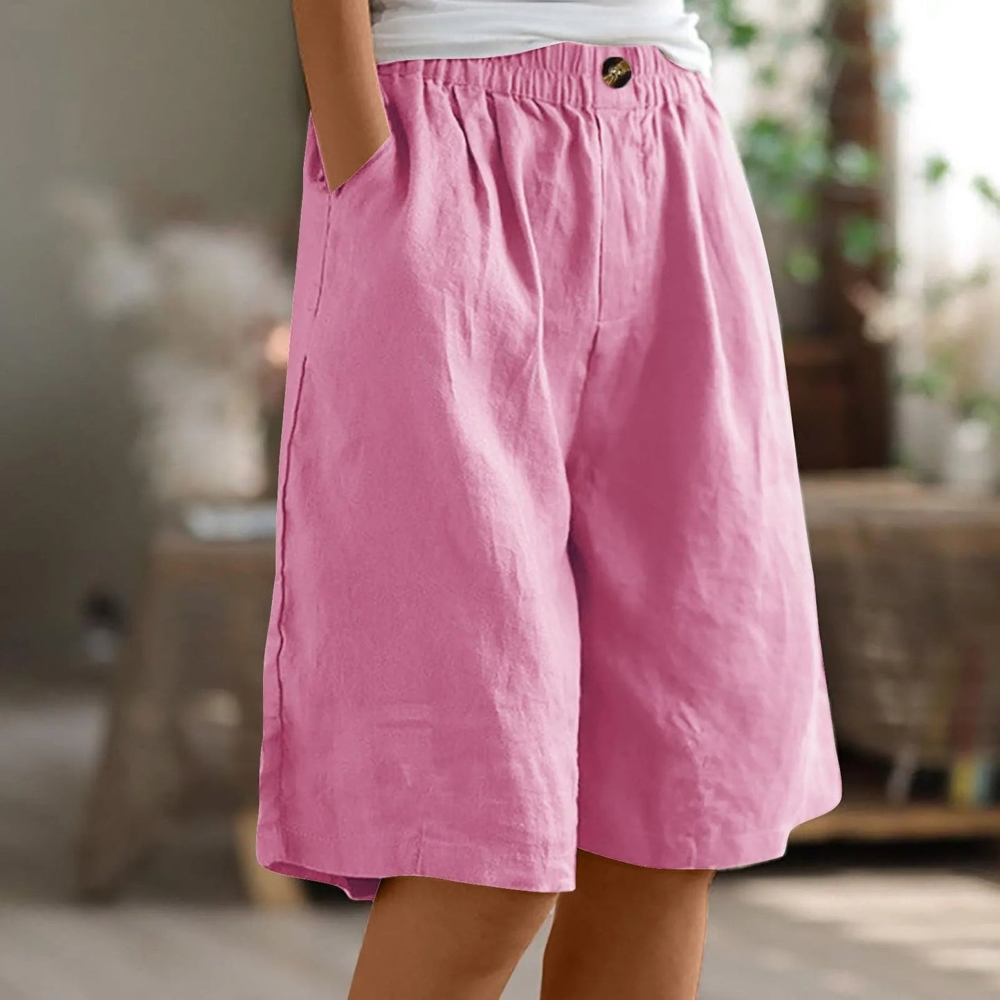 Sara™ | Pantalones Cortos Casual de Corte Ancho