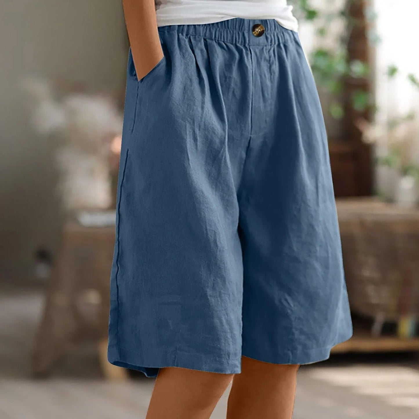 Sara™ | Pantalones Cortos Casual de Corte Ancho