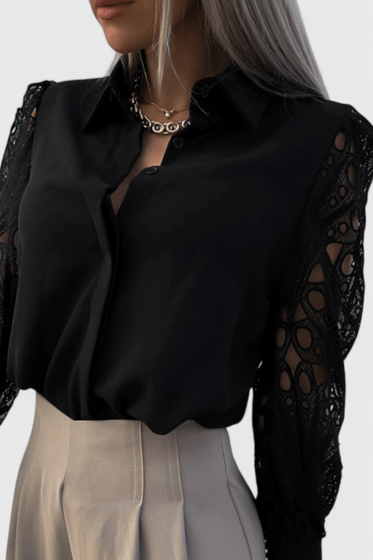 Blusa Tabitha Chic con Ajuste Relajado
