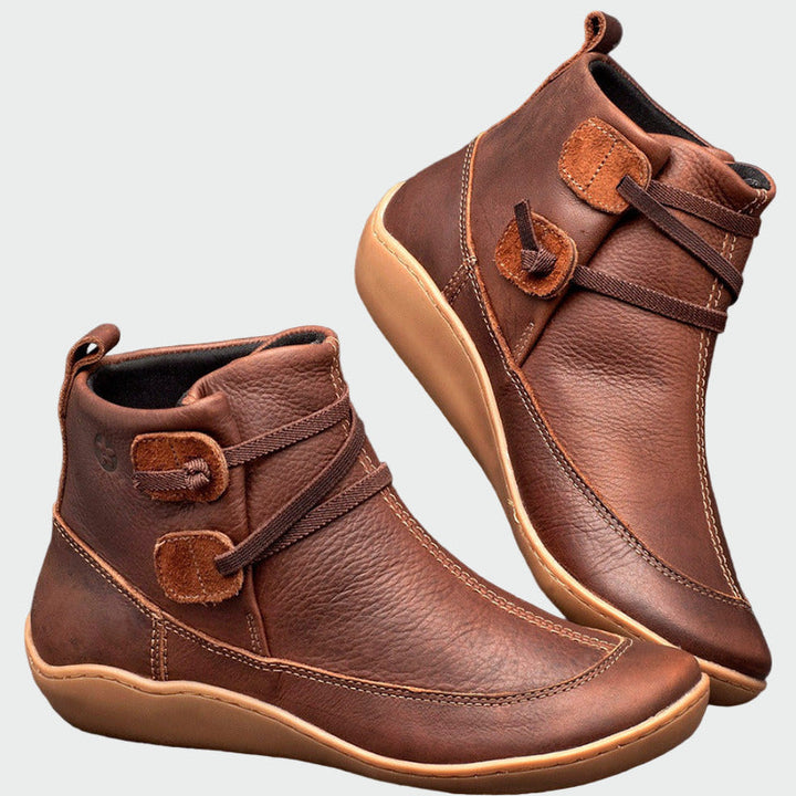 Zoe | Botines Ortopédicos De Cuero Premium Con Soporte