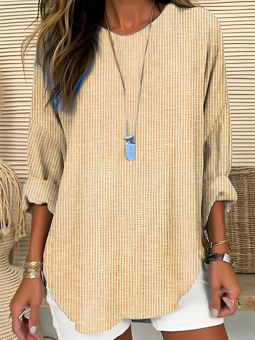 Maya™ | Blusa Moderna a Rayas