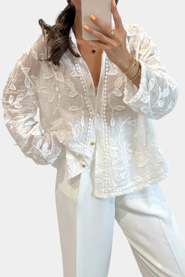 Camisa de Encaje Bordado Prairie