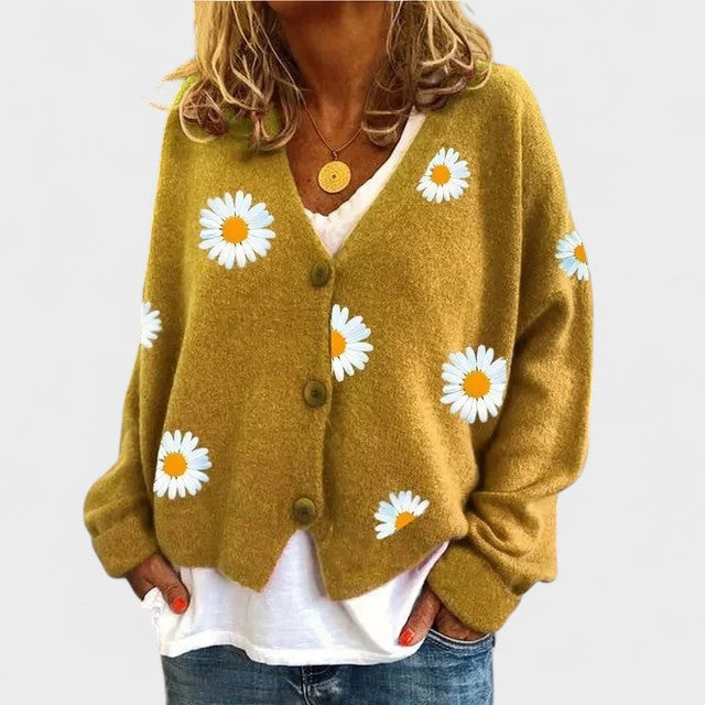 Teresa™ | Cárdigan con bordado floral