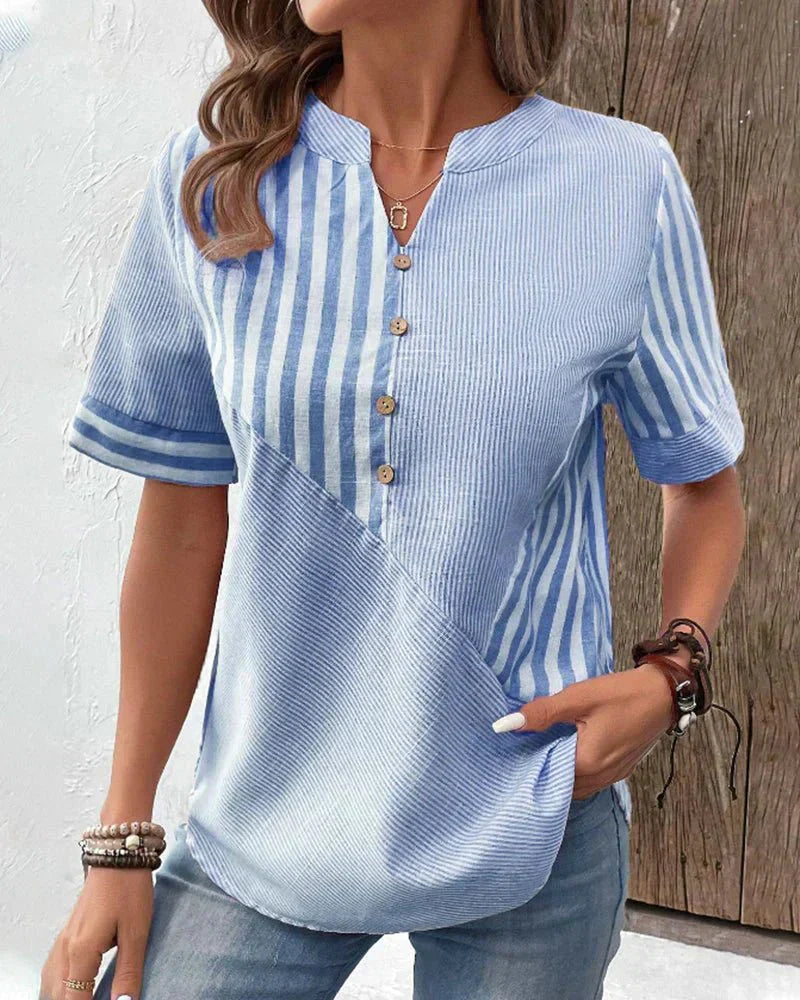 Marta™ | Blusa Rayada Suave